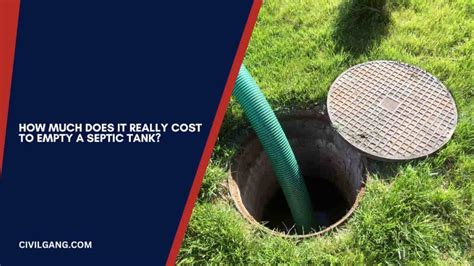 How Much Does How Much to Clean Septic Tank Really Cost?