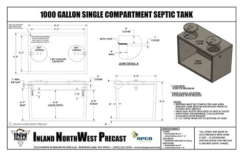 When Should You Consider 1000 Gallon Cement Septic Tank Services?