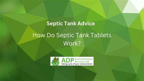 When Should You Consider Septic Tank Tablets Services?